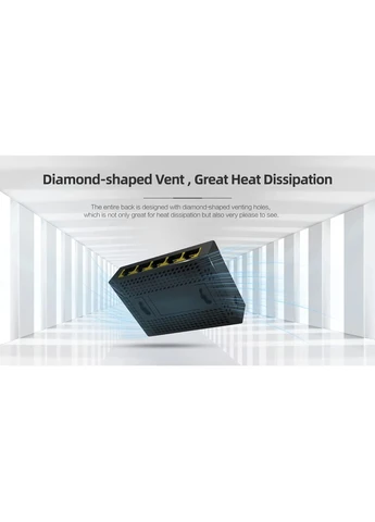 Коммутатор 5 портов 10/100/1000 Мбит/с неконтролируемый Netis (393510757)