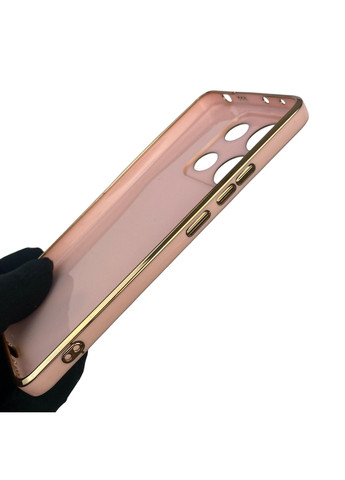 Чехол для Redmi Note 13 4G с защитой камеры с золотой окантовкой на редми нот 13 пудровый gs1 Xiaomi (366233514)