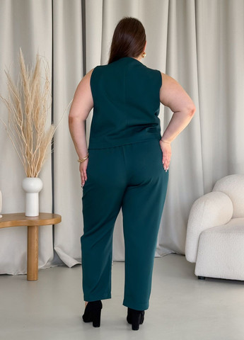 Женский деловой костюм с брюками со стрелками и жилеткой Merlini Венто (322250289)