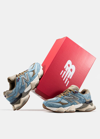 Кроссовки женские New Balance 9060 x Bodega blue beige | Нью Беланс 9060 синие бежевые No Brand синие демисезоны (315883754)