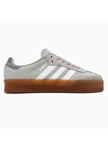 Сірі літні кросівки adidas samba platform grey адідас самба сірі No Brand