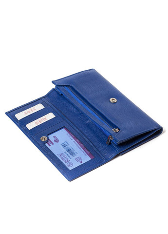 Великий жіночий гаманець шкіряний синій 508-004-013 Butun (261481653)