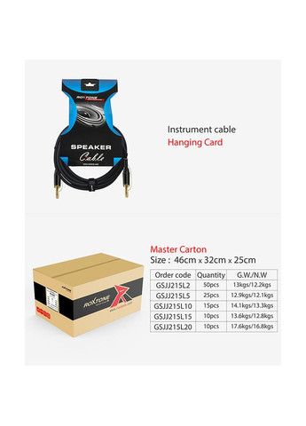 Акустический кабель GSJJ215L5, Jack - Jack, 5 м ROXTONE (326744191)