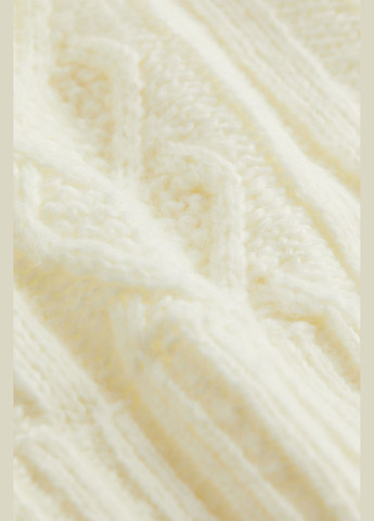 Молочний зимовий светр оверсайз H&M