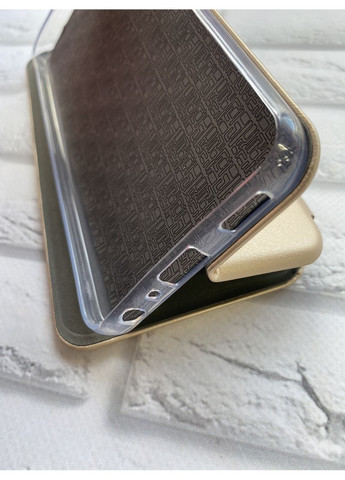 Чехол-книга золотой с рисунком Samsung A03 Core (A032) Пушин котик (принт 412) Creative (365435620)