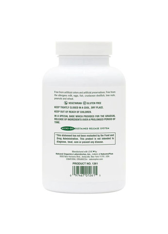 Вітаміни та мінерали Mega-Stress Complex, 90 таблеток Natures Plus (322292484)