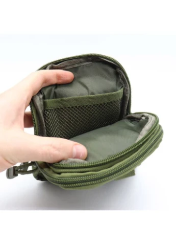 Тактична сумка на пояс (18х13х3см) A50, з MOLLE, Олива / Чоловічий чоловічий підсумок на пояс / Органайзер L&L (366978729)