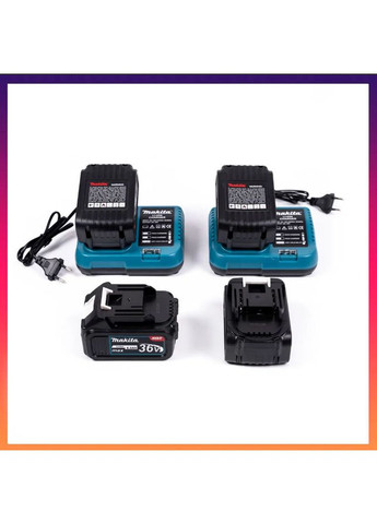 АКБ набір 7в1 36V (Шуруповерт, Гайковерт,Перфоратор, КШМ, Лобзик,Циркулярка, Повербанк) Акумуляторний набір Макіта 4 АКБ Makita (363977721)