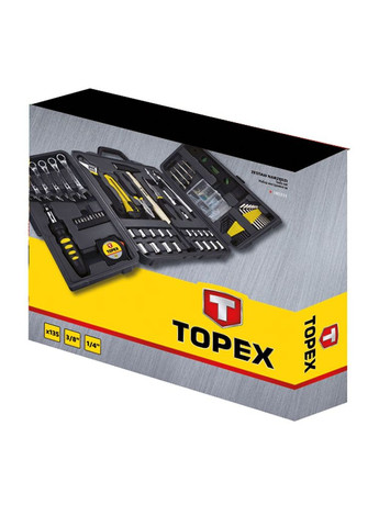 Набір інструментів (135 предметів) універмальний (25038) Topex (323165820)