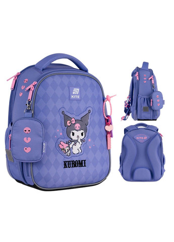 Шкільний набір Education Kuromi SET_HK25-555S-2 (рюкзак, пенал, сумка для взуття) Kite (360534879)