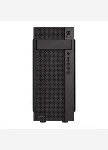 Корпус Alfa E185-400 з БЖ ATX400W, 1xUSB3.0, 2xUSB2.0, VGA 310мм, ATX, чорний 2E (315799233)