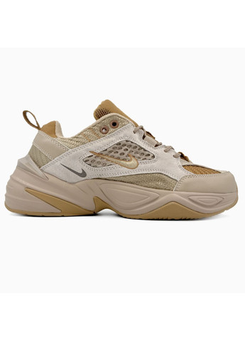 КРОССОВКИ ЖЕНСКИЕ NIKE M2K BEIGE НАЙК М2К ТЕКНО No Brand бежевые демисезоны (368887774)