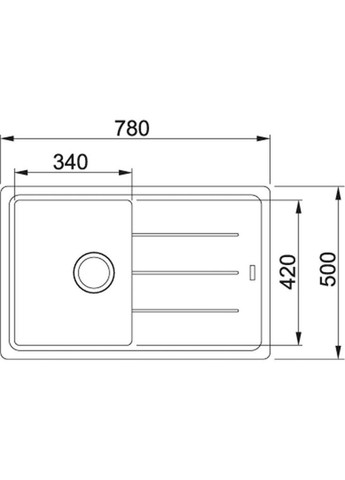 Мийка кухонна (m438531) FRANKE BASIS BFG 611-78 (372967980)