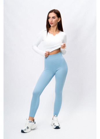 Голубые леггинсы женские спортивные голубые 346934 Where Uwear