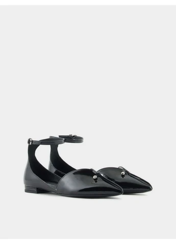 Emporio Armani Балетки 8350472 Чёрный 5R351 черный з, италия — демисезон (381465505)