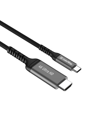 Кабель HDMI - USB Type-C (M/M), 4K/60 Гц, 2 м, Black (CW-CBCHD077-BK) Colorway (364861833)