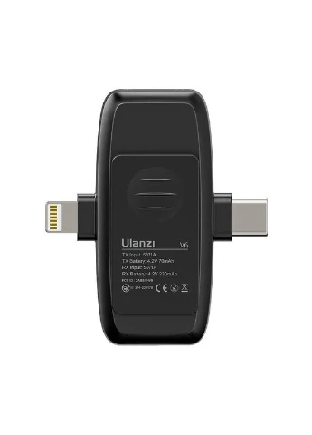 Мікрофон бездротовий 3в1 iPhone/Android/камера подвійний 50м V6 Ulanzi (316092895)
