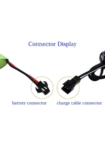Аккумулятор Ni-MH 6V 2400 mAh с разъемом SM-2P и USB-зарядкой No Brand (382521420)