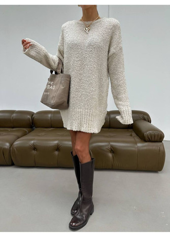 Бежевий демісезонний светр оверсайз – замір в описі DK/DL Мода без кордонів