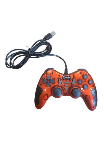 Джойстик приставка контролер геймпад дротовий USB 2.0 для комп'ютера з вібрацією (478042-Prob) Червоний Unbranded (302131891)