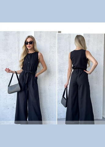 Комбінезон Liton чорний льон