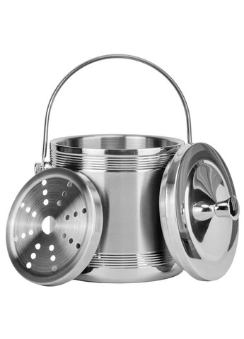 Ведро для шампанского 15 см 19123-004 металл No Brand (346531714)