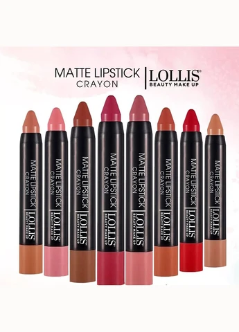 Помада-олівець матова т.02 LOLLIS Matte Lipstick Crayon (334102421)
