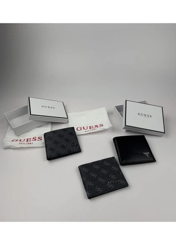 Кошелек купюрник раскладной серого цвета Guess (387666420)