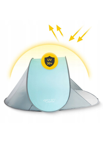 Намет пляжний Pop-Up 195 x 120 см саморозкладний Grey/Mint () 4FIZJO P-5905973401432 (349859095)