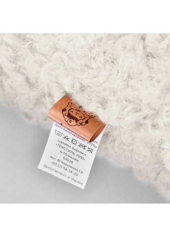 Подушка декоративная 55х55 см из искусственного меха гипоаллергенное молоко IDEIA (364122446)