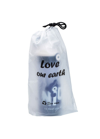 Бутылка для воды Nice 620 мл с крышкой флип топ на защелке, синий Happy Life (315433393)