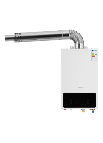 Комплект газова колонка HB02 10л/хв 20кВт турбована Low NOx з димоходом Ardesto (392666501)