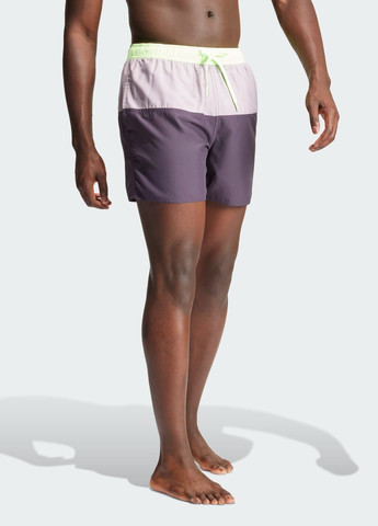 Мужские фиолетовые спортивные шорты для плавания colorblock clx adidas
