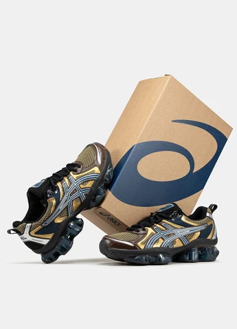 Золоті Осінні кросівки чоловічі asics gel quantum kinetic multi gold | асікс гель квантум кінетік золоті No Brand