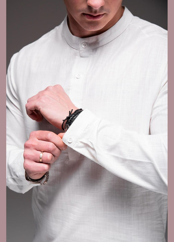 Белая классическая, повседневный, вечерний рубашка однотонная No Brand