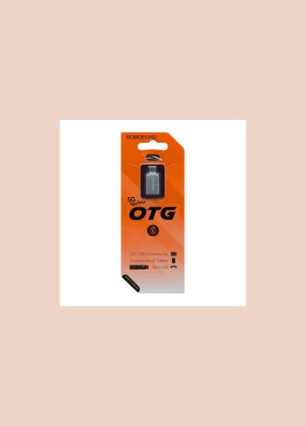 Адаптер адаптер USB-A to Micro-USB, конвертер, OTG support, USB 3.0 Borofone BV2 (323640881)