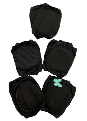 Наколенники для танцев со сменными вставками 8 мм Черные Сетка PF (340424789)