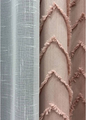 Комплект штор Лен Букле № 1811ш 150х250 см 2 шт (39-857) VR-Textil (356103971)