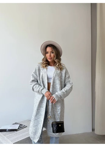Жіночий подовжений кардиган Fashion (382224849)