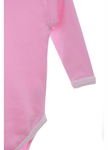 Боди с длинным рукавом с горлышком для девочки интерлок розовый 74 см (41973) BABYKROHA (297199909)