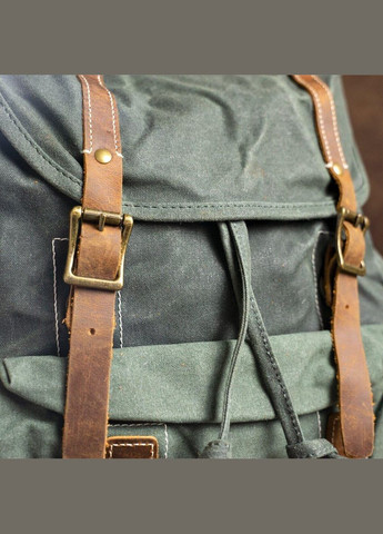Рюкзак дорожный текстильный 20056 Зеленый Vintage (329151922)