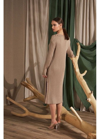 Кавова сукня-туніка 2512 кавовий Triko Bakh