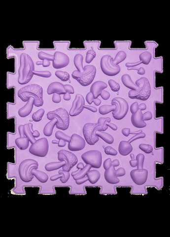 Килимок масажний "Пазли Мікс" 6 елементів Пастель 27x28 см Ortek (372128918)