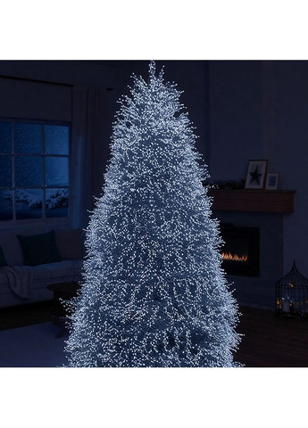 Гирлянда-нить Роса Хвойная лапа 1500 LED 50 метров белая, белый GarlandoPro (365839991)