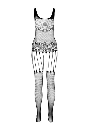 Еротичний бодістокінг ECO BS001 black, чорний костюм сітка Passion (297138618)