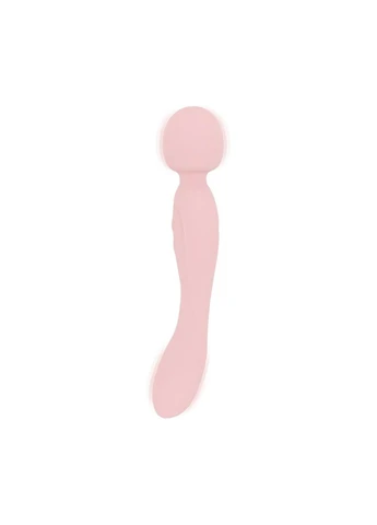 Вибромассажер SIMI Double-Sided Wand Vibrator Soft Silicone – Pink Good Vibes Only (369609710)