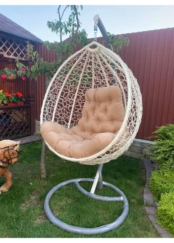 Подвесное кресло-кокон из металла с накидкой No Brand (388398585)