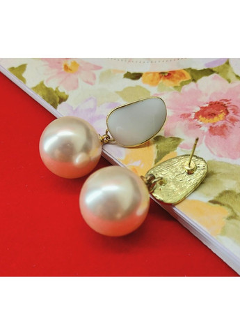 Сережки біжутерія Перлинка нюд No Brand (361080988)