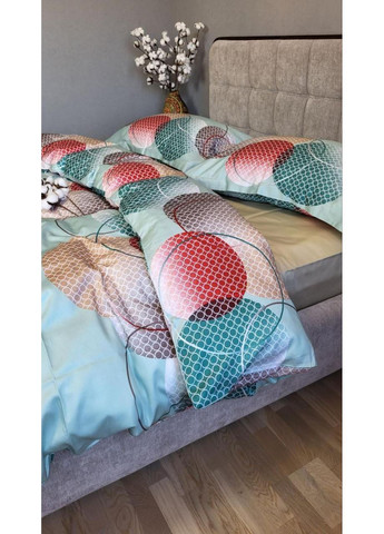 Постільна білизна з резинкою TOLEDO COLORFUL, сатин PREMIUM Полуторний розмір, наволочки 70/70 No Brand (364218391)