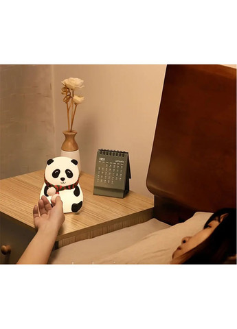 Дитячий настільний нічник-світильник на акумуляторі Панда, м'який силіконовий світильник No Brand (362452922)
